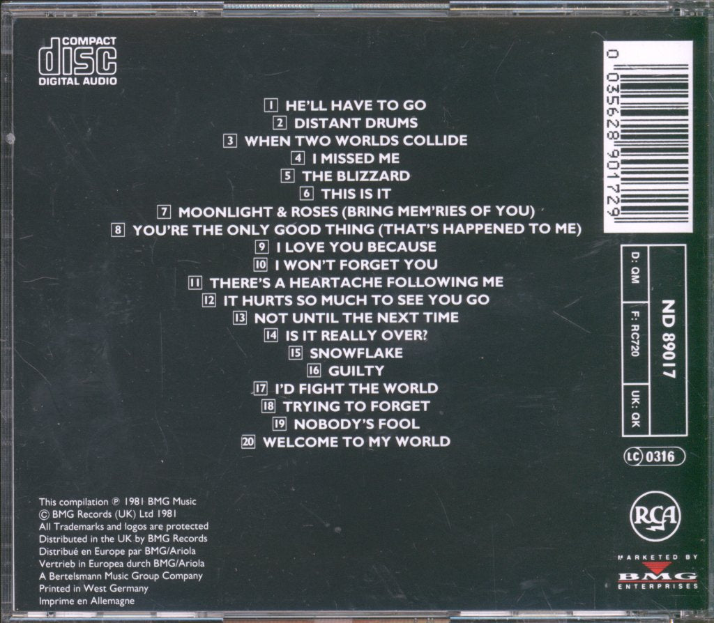 Jim Reeves - Very Best Of Jim Reeves - Cd