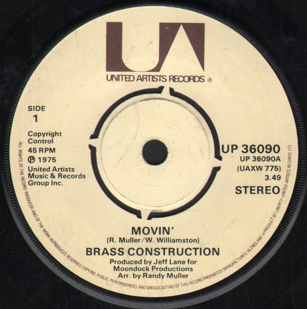 Brass Construction - Movin' - 7 Inch