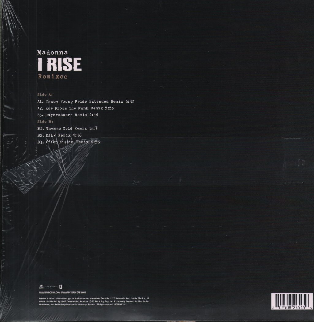 Madonna - I Rise (Remixes) - 12 Inch