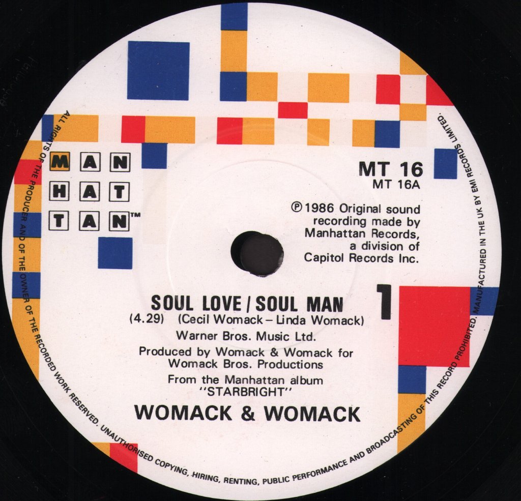 Womack And Womack - Soul Love/Soul Man - 7 Inch