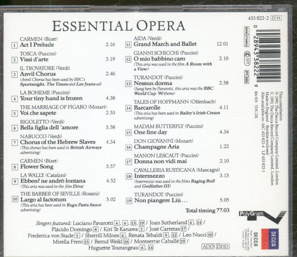 Various Artists - Essential Opera - Cd