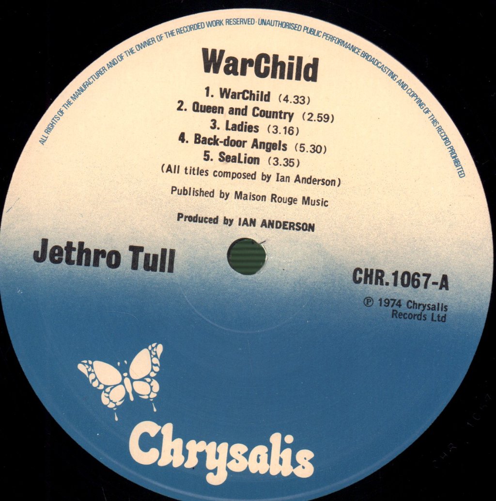 Jethro Tull - War Child - Lp