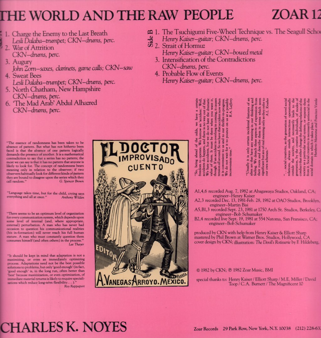 Charles K. Noyes - World And The Raw People - Lp