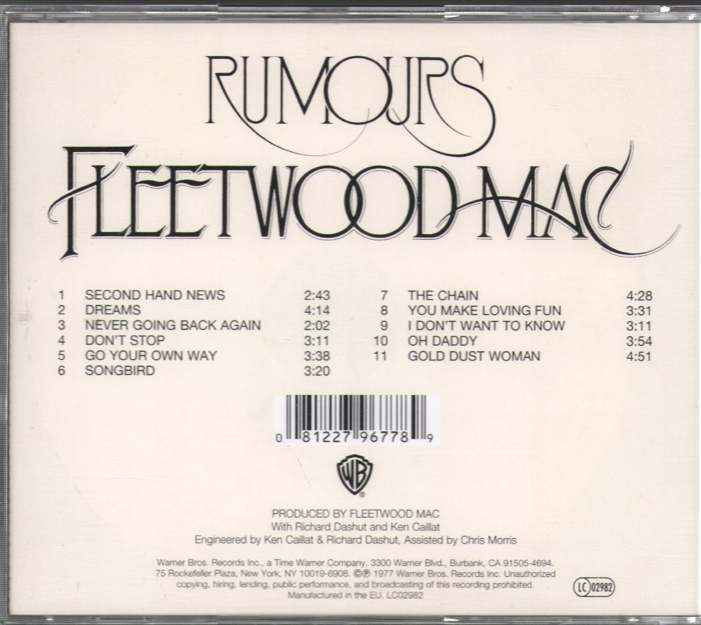 Fleetwood Mac - Rumours - Cd