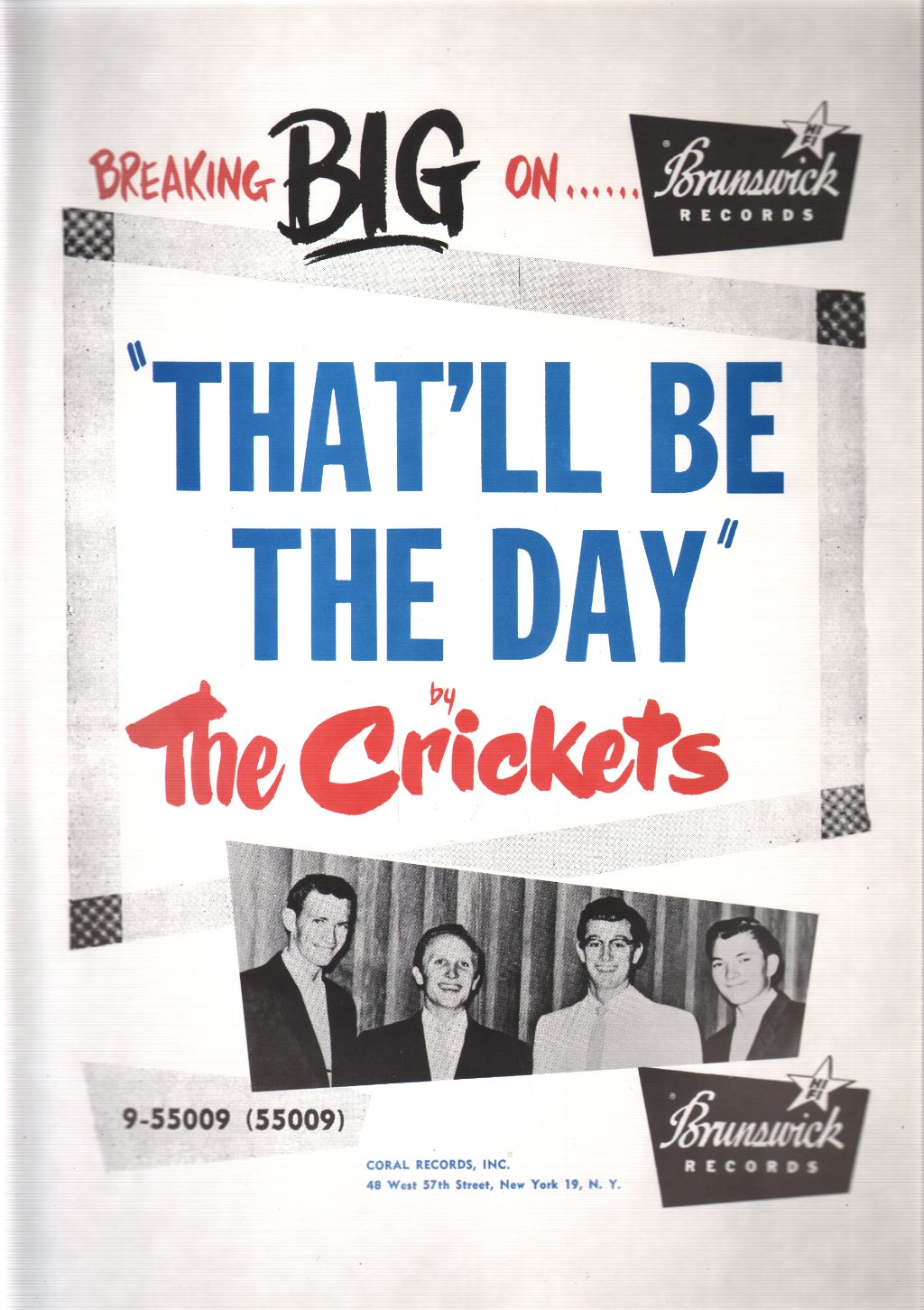 Crickets - That'll Be The Day - Poster