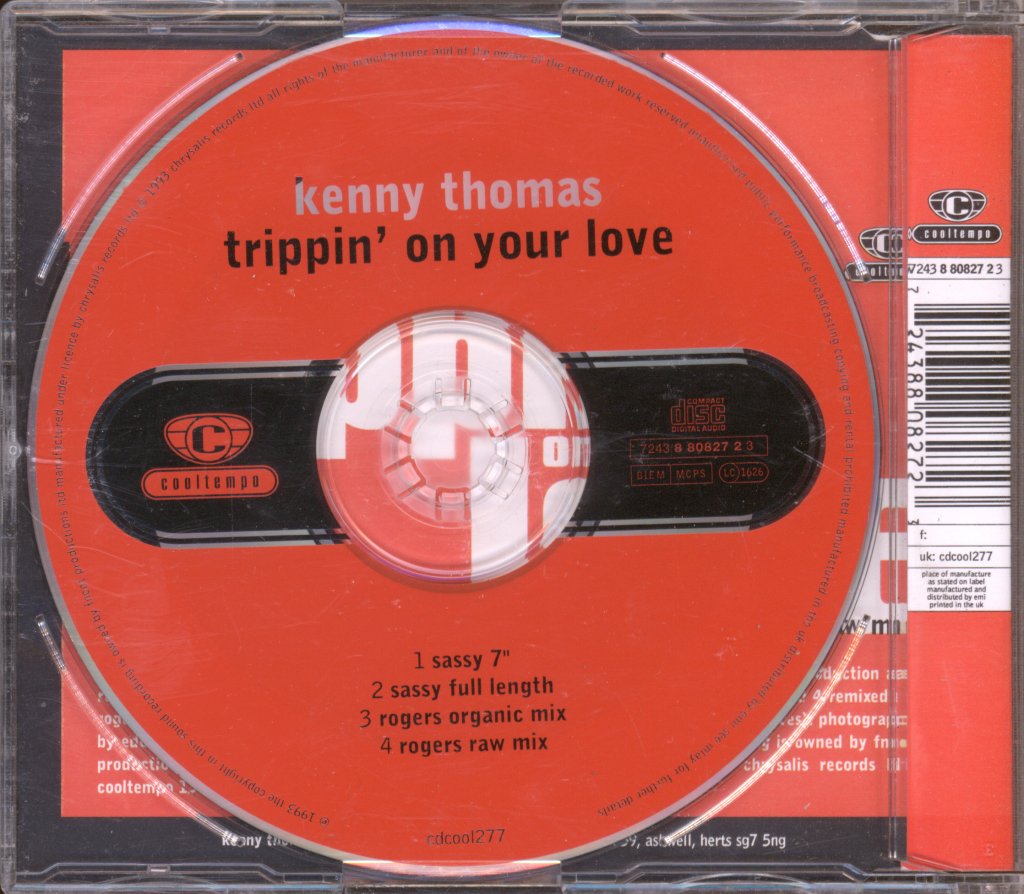 Kenny Thomas - Trippin On Your Love - Cd