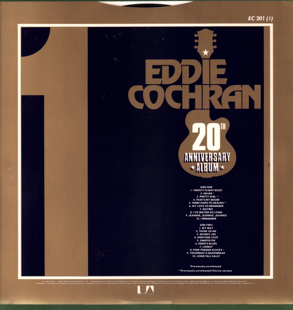 Eddie Cochran - 20th Anniversary Album - Lp Set