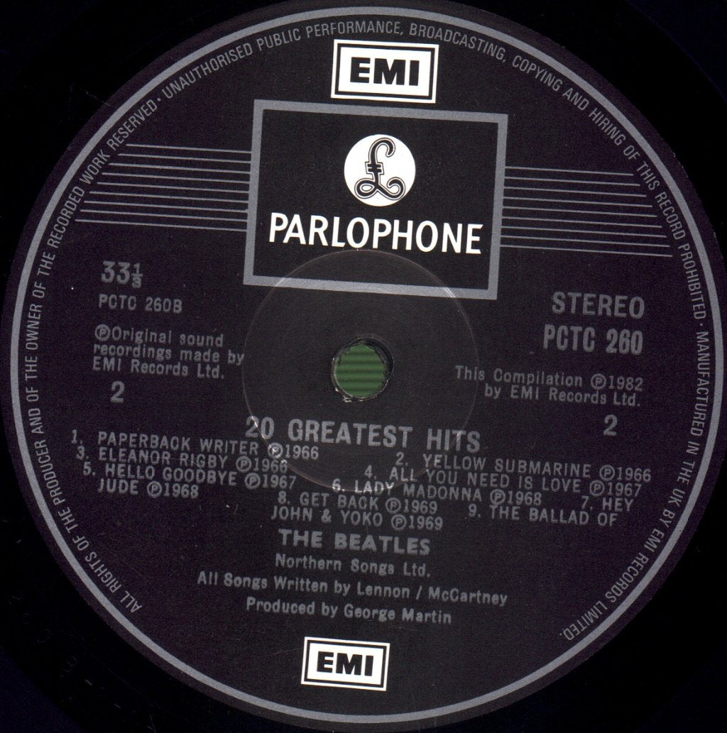 Beatles - 20 Greatest Hits - Lp