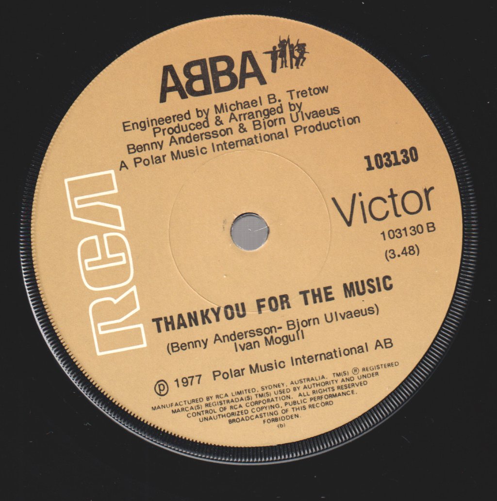 ABBA - Eagle / Thank You For The Music - 7 Inch