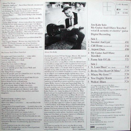 Jim Kahr - Solo (My Guitar And I Haved Travelled) - Lp