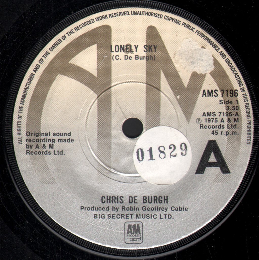 Chris De Burgh - Lonely Sky - 7 Inch