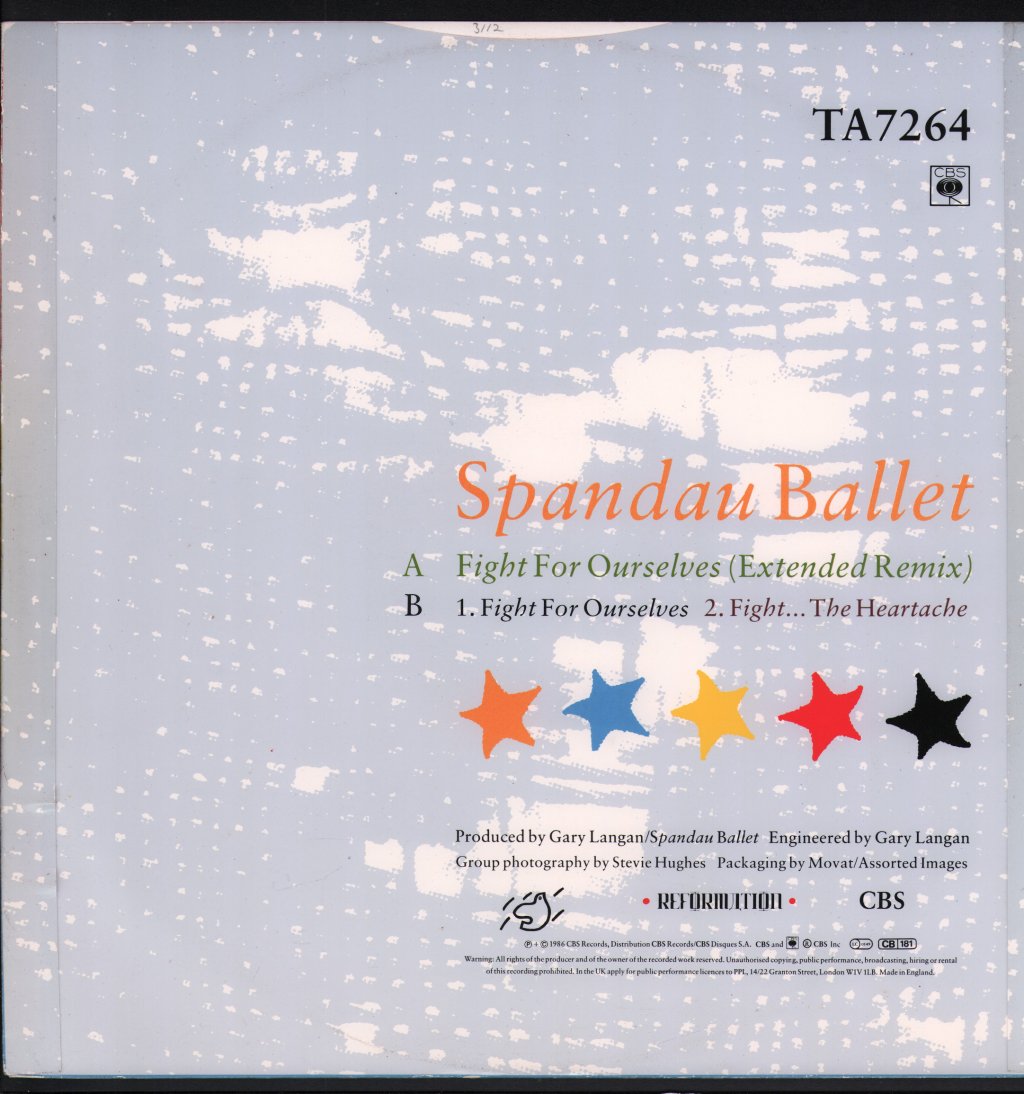 Spandau Ballet - Fight For Ourselves - 12 Inch