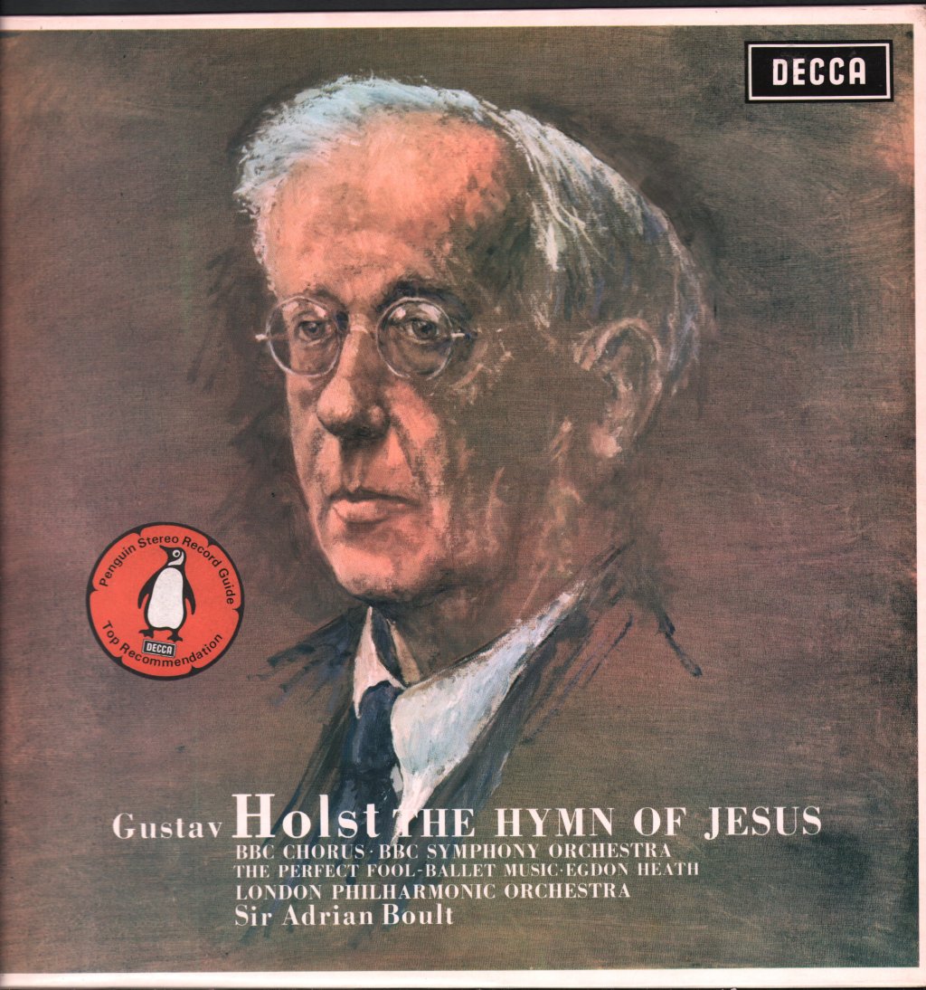 Sir Adrian Boult / BBC Symphony Orchestra / London Philharmonic - Gustav Holst - Hymn Of Jesus - Lp