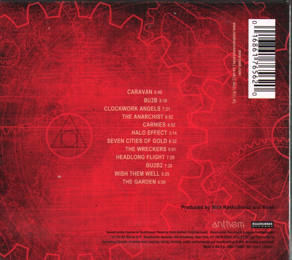 Rush - Clockwork Angels - Cd
