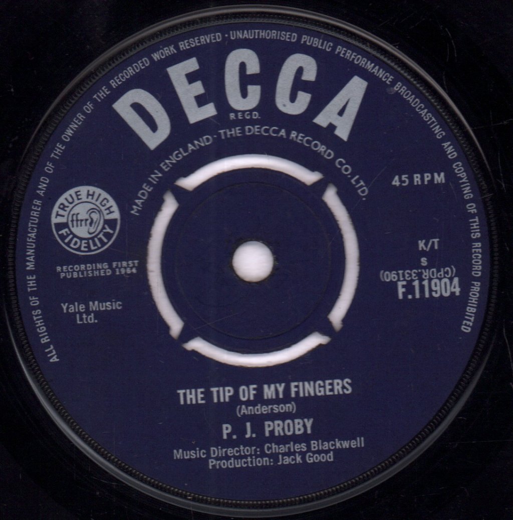 P.J. Proby - Hold Me - 7 Inch