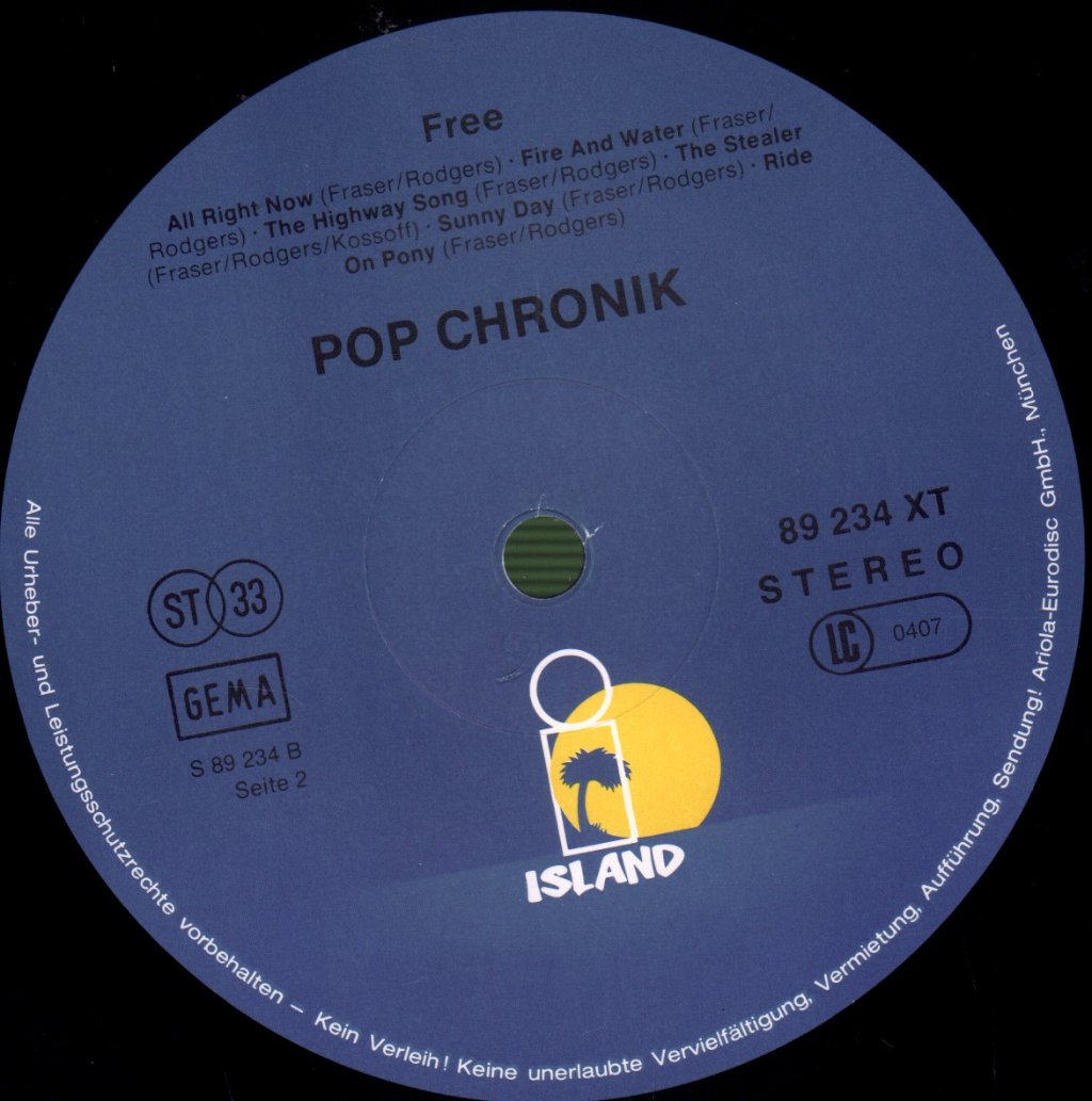 Free - Pop Chronik - Double Lp