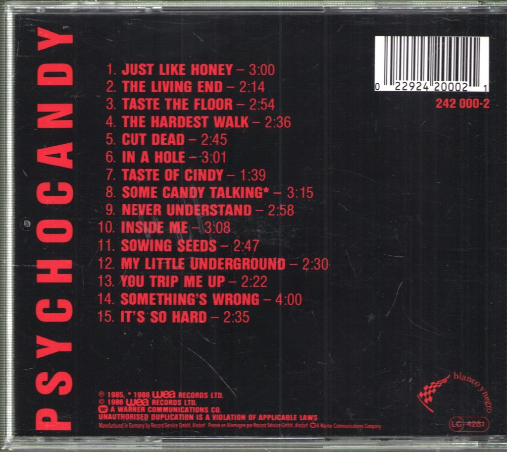 Jesus And Mary Chain - Psychocandy - Cd