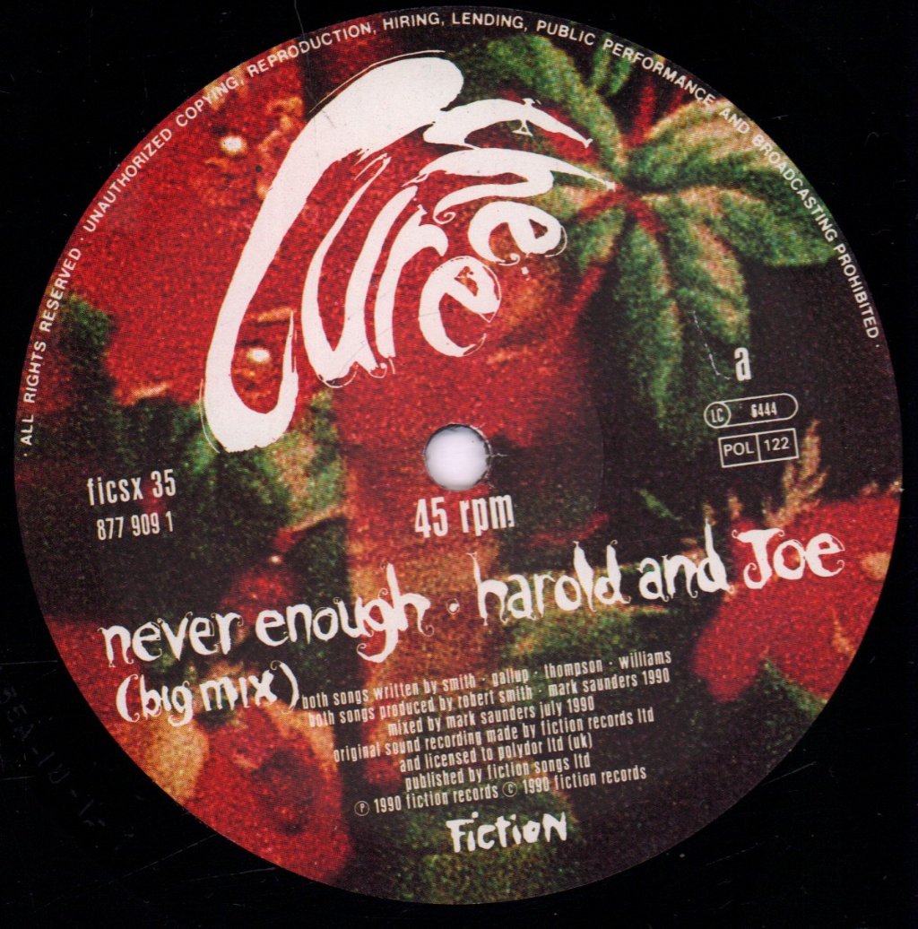 Cure - Never Enough - 12 Inch