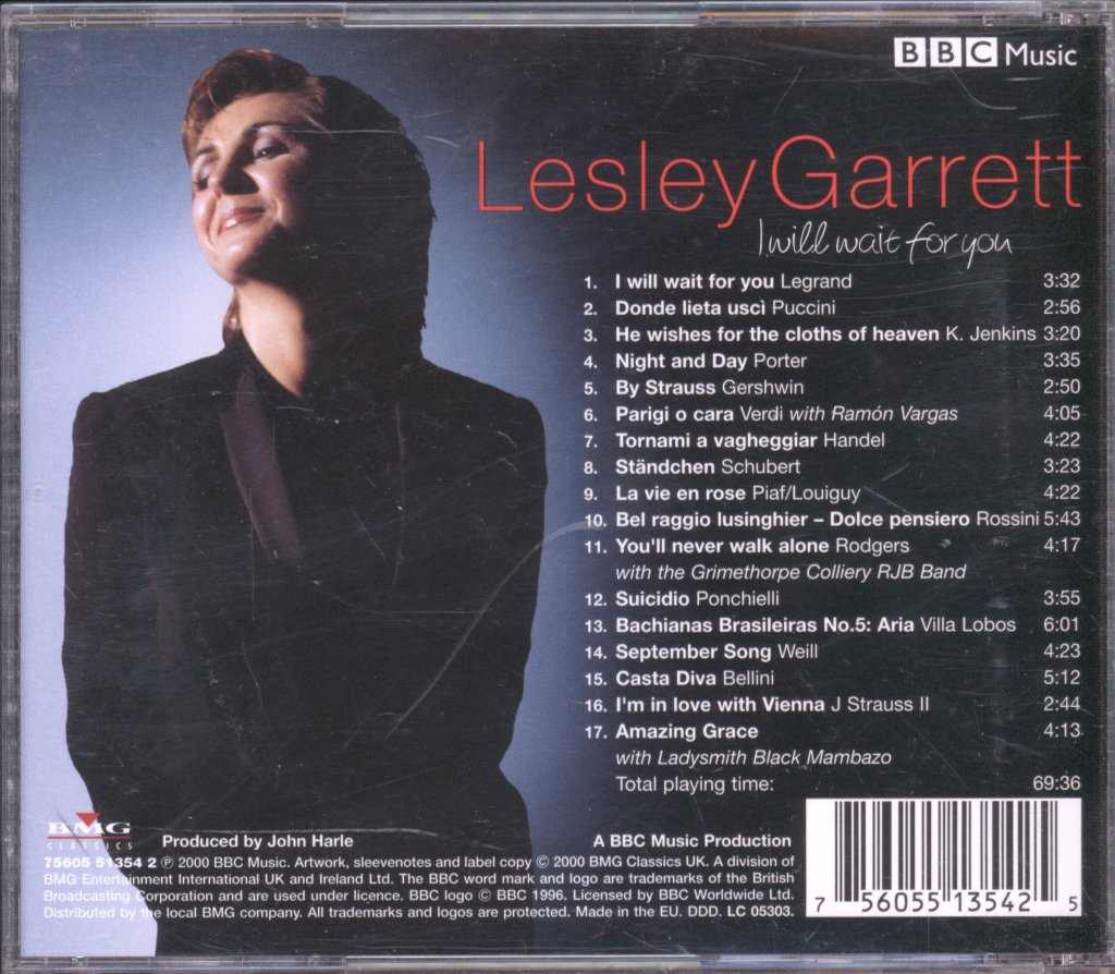 Lesley Garrett - I Will Wait For You - Cd