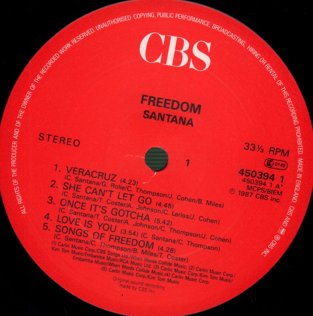 Santana - Freedom - Lp