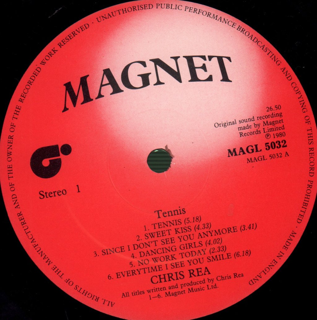 Chris Rea - Tennis - Lp