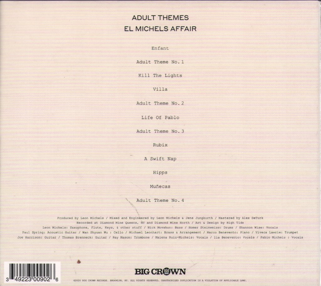 El Michels Affair - Adult Themes - Cd