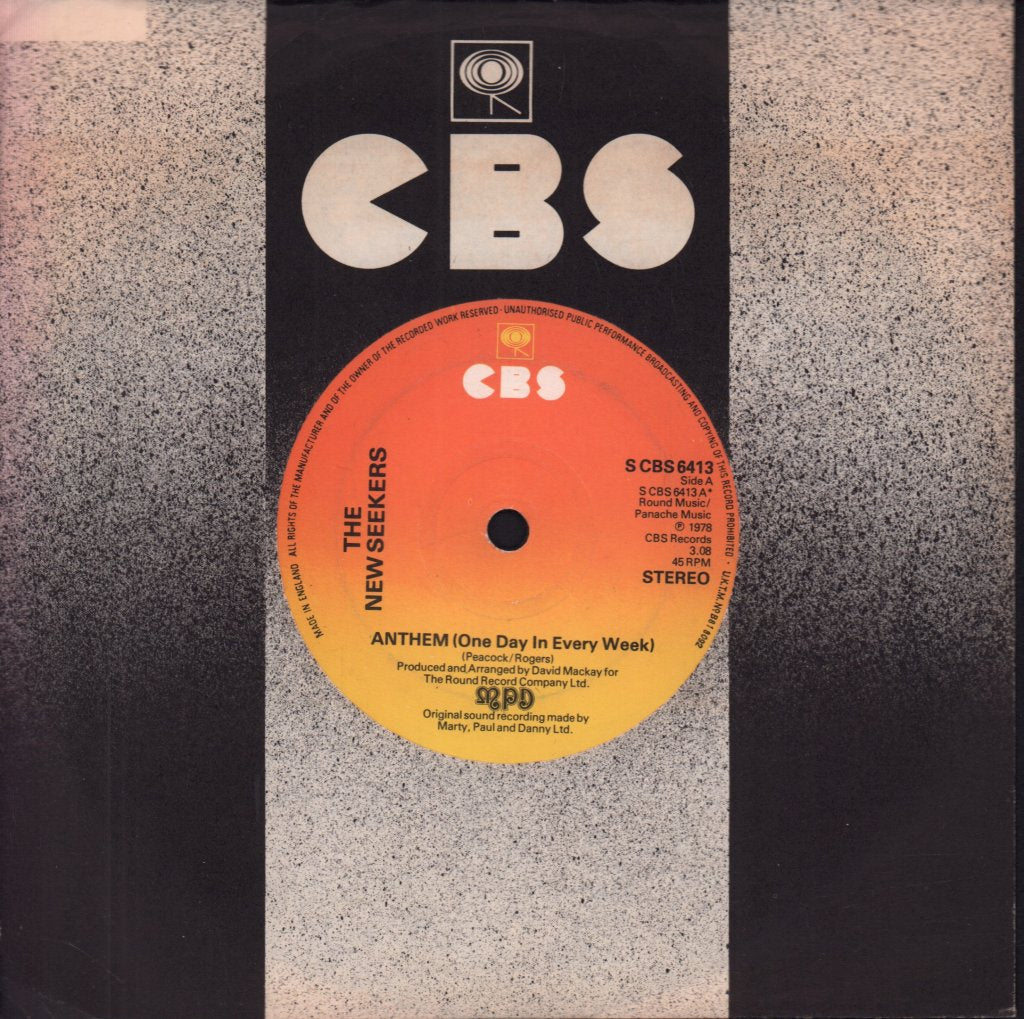New Seekers - Anthem - 7 Inch