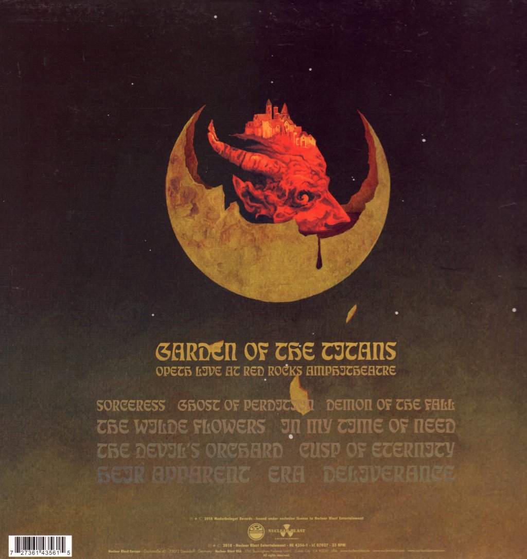 Opeth - Garden Of The Titans (Opeth Live At Red Rocks Amphitheatre) - Double Lp