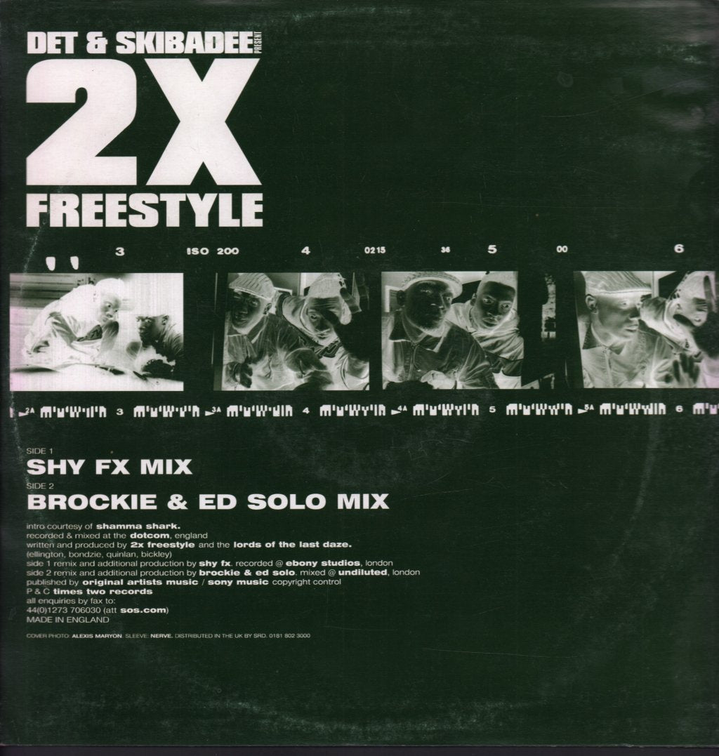 Det & Skibadee Present 2x Freestyle - Downdiggy The Drum And Bass Mixes - 12 Inch