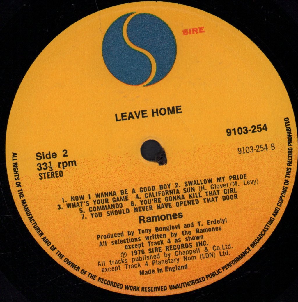 Ramones - Leave Home - Lp