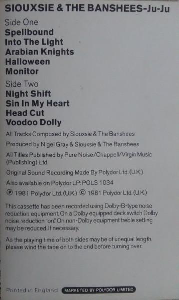 Siouxsie & The Banshees - Juju - Cassette