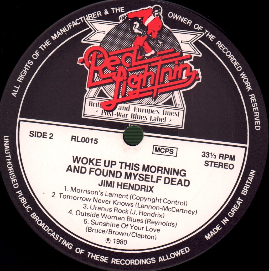Jimi Hendrix - Woke Up This Morning And Found Myself Dead - Lp
