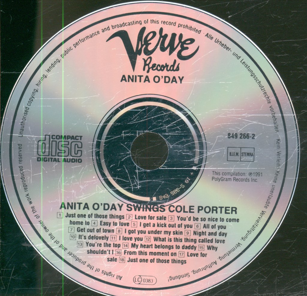 Anita O'Day with Billy May - Anita O'Day Swings Cole Porter With Billy May - Cd