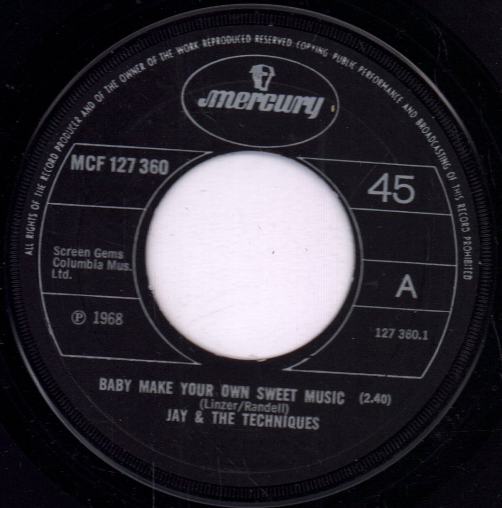 Jay And The Techniques - Baby Make Your Own Sweet Music - 7 Inch