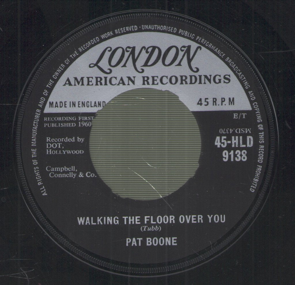 Pat Boone - Walking The Floor Over You - 7 Inch