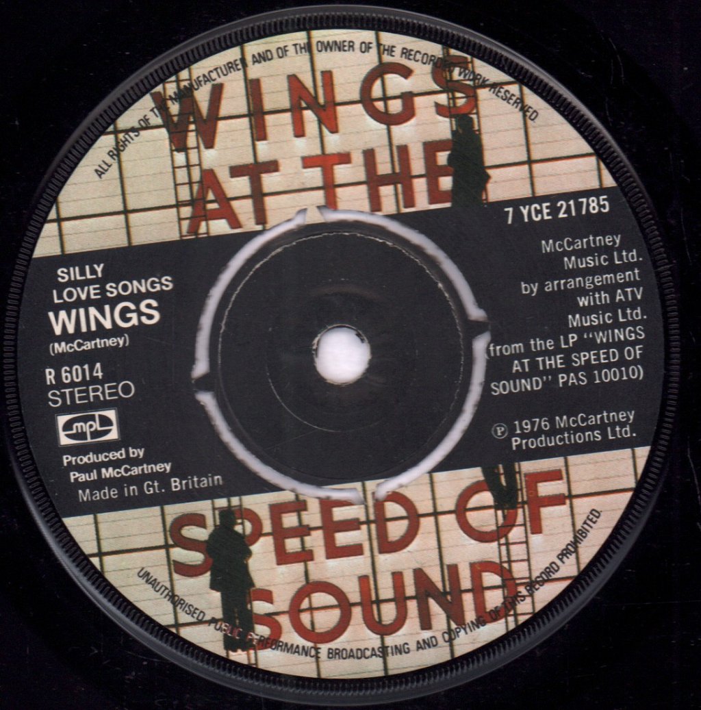 Wings - Silly Love Songs - 7 Inch