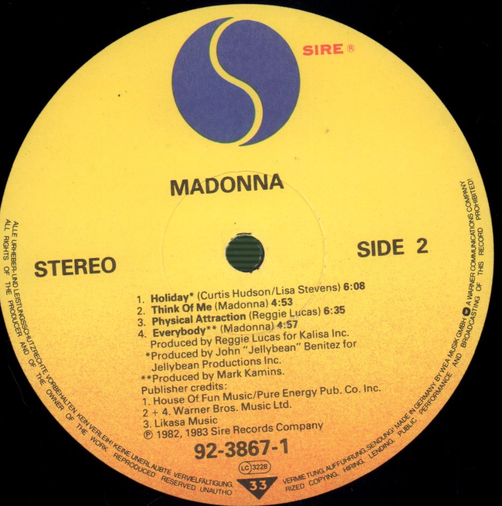 Madonna - First Album - Lp