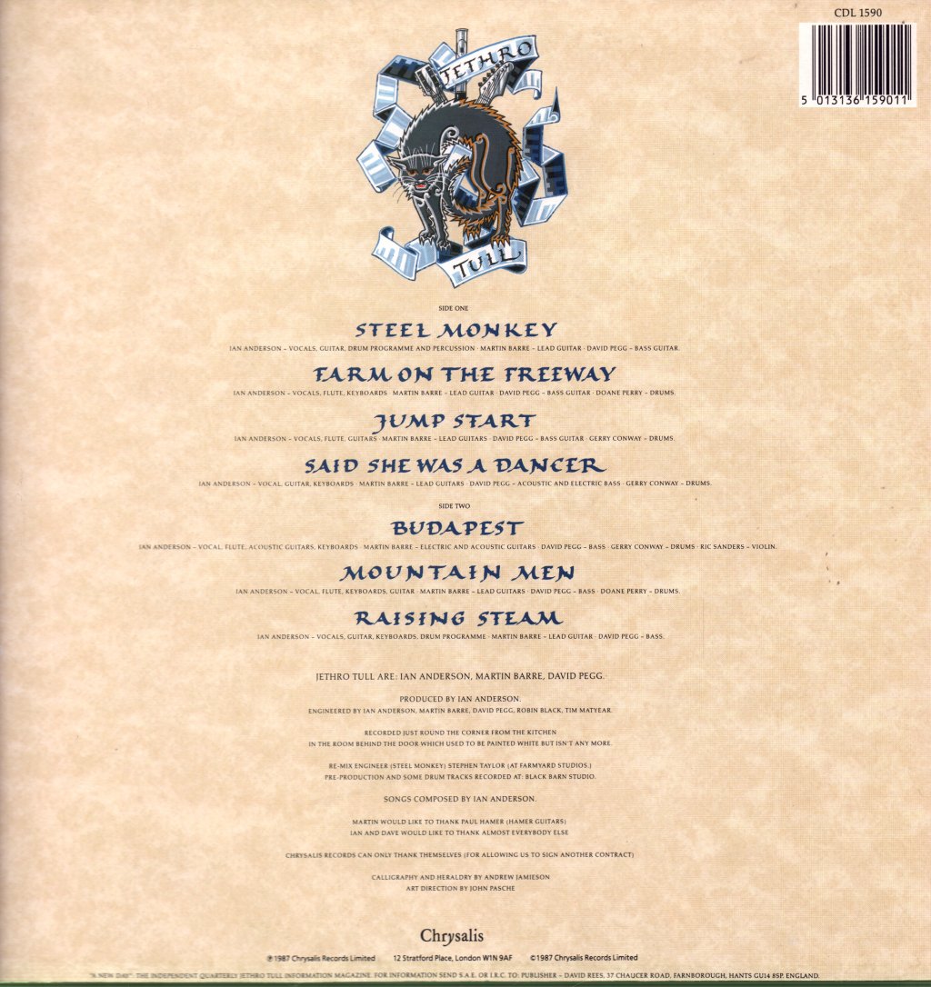 Jethro Tull - Crest Of A Knave - Lp