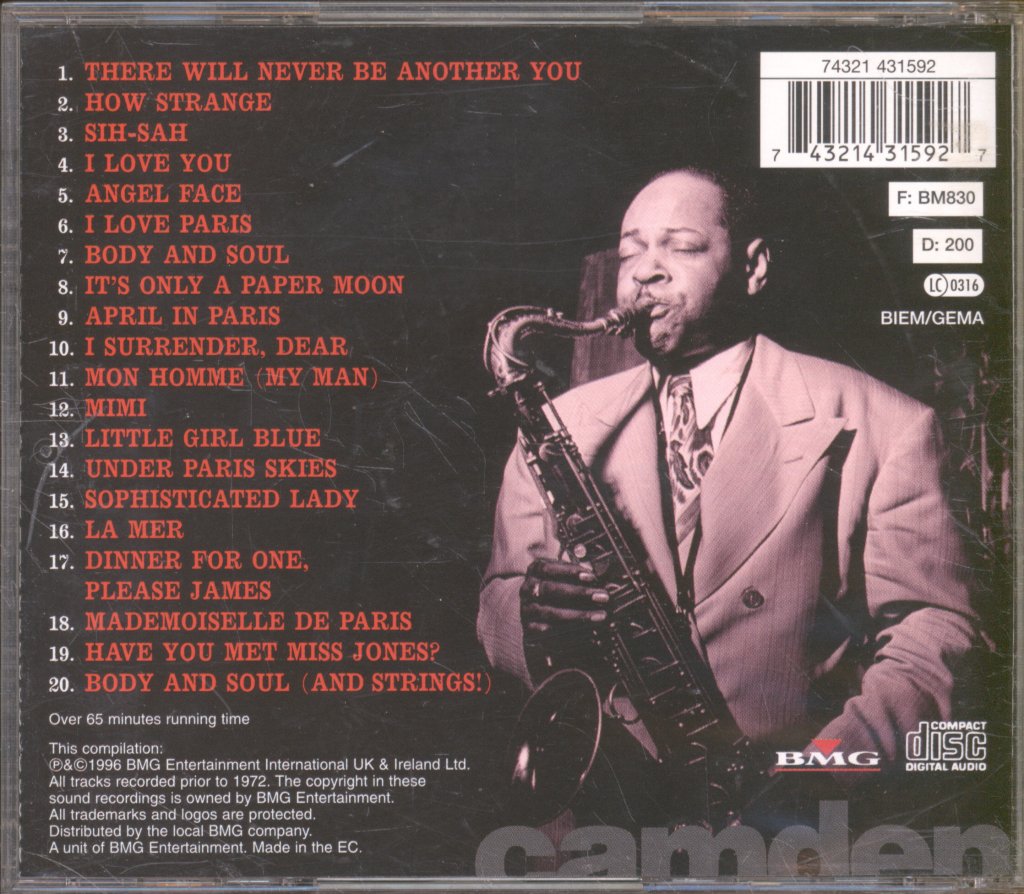 Coleman Hawkins - Gentle Hawk - Cd