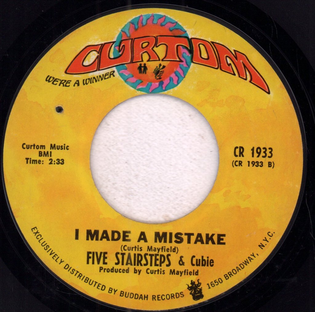 Five Stairsteps And Cubie - Stay Close To Me - 7 Inch