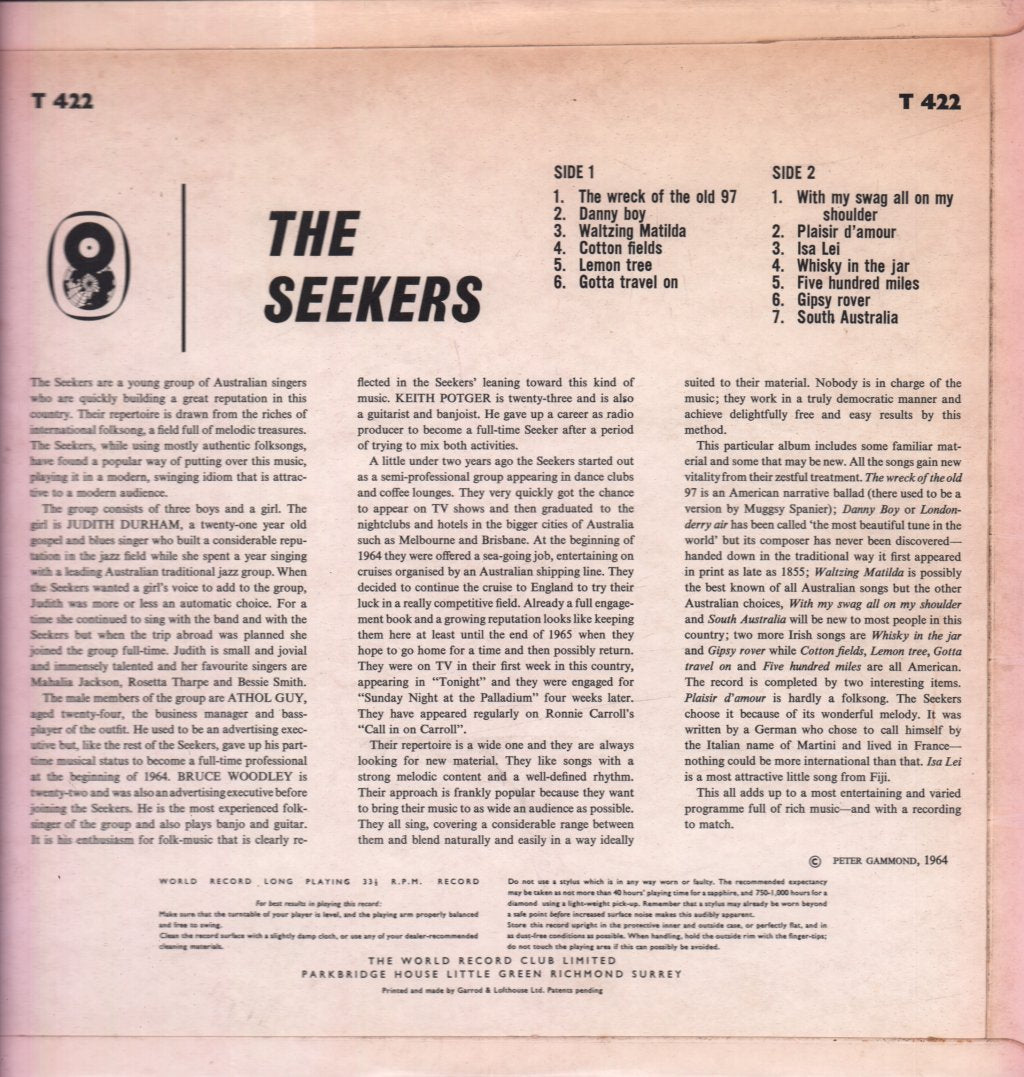 Seekers - Seekers - Lp