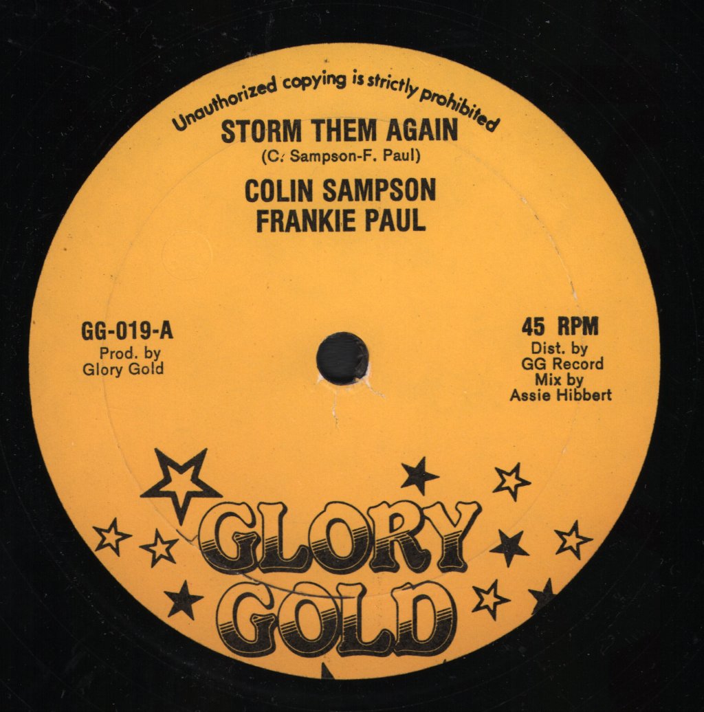 Colin Sampson And Frankie Paul - Storm Them Again - 12 Inch