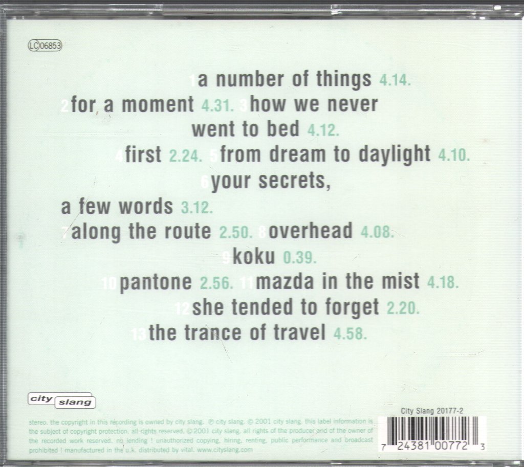 To Rococo Rot - Music Is A Hungry Ghost - Cd