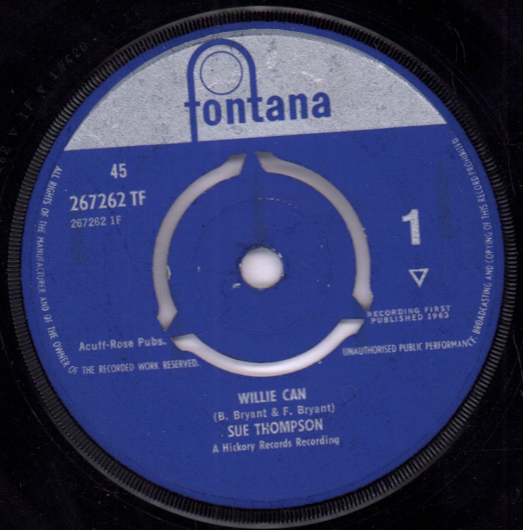 Sue Thompson - Willie Can - 7 Inch