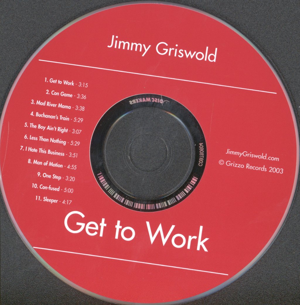 Jimmy Griswold - Get To Work - Cd