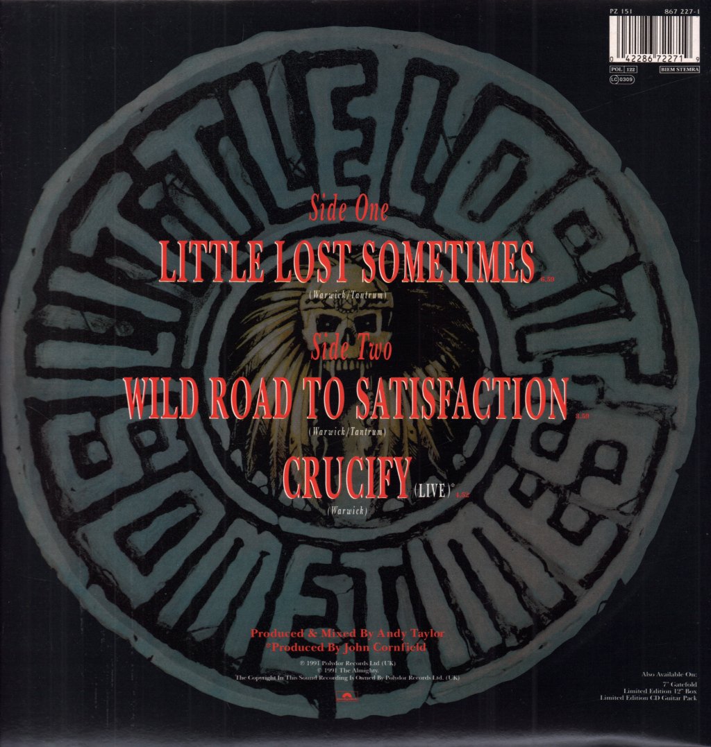 Almighty - Little Lost Sometimes - 12 Inch