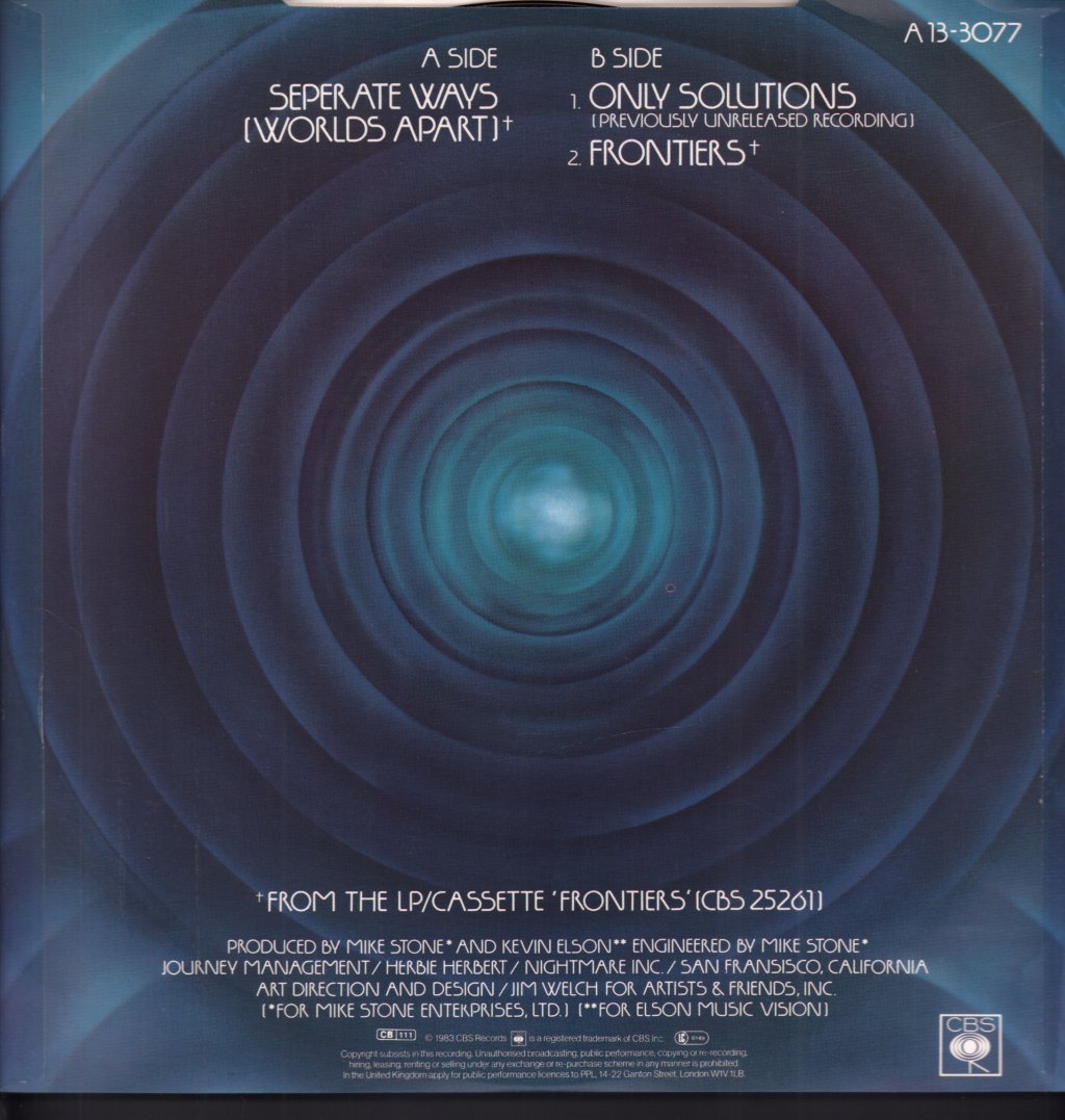 Journey - Separate Ways - 12 Inch
