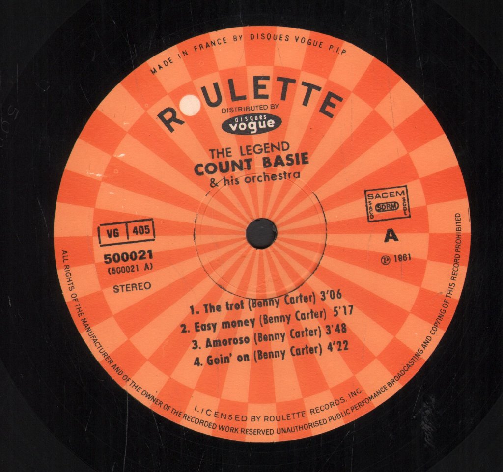 Count Basie Orchestra - Legend - Lp