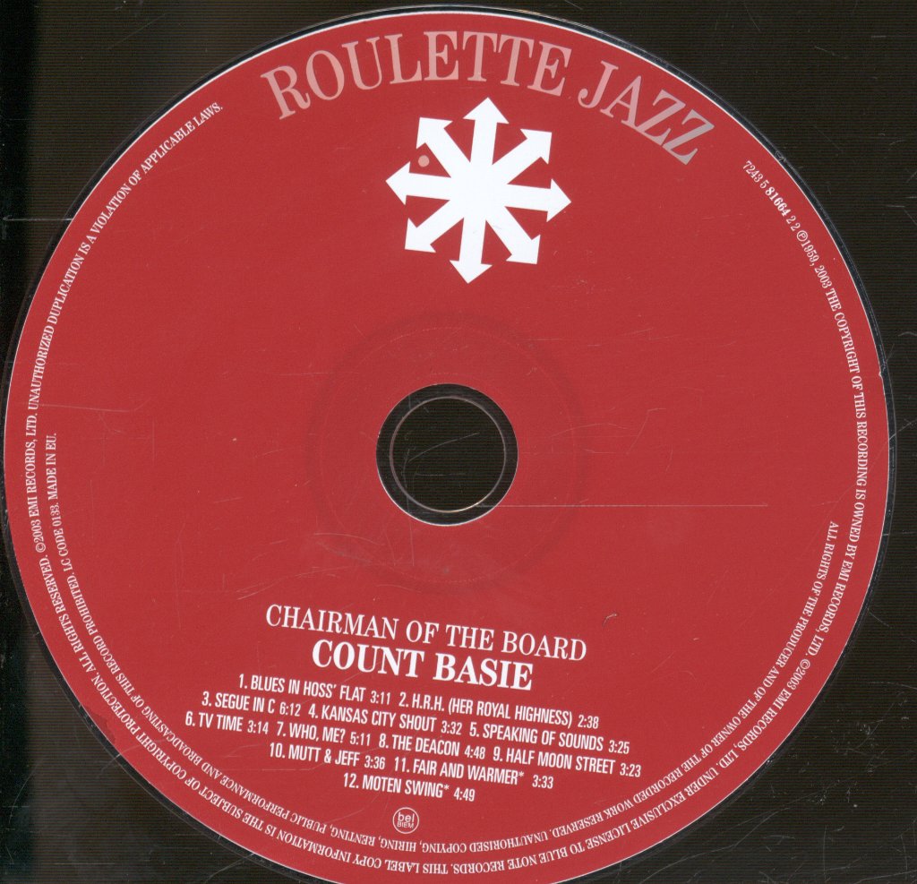 Count Basie - Chairman Of The Board - Cd