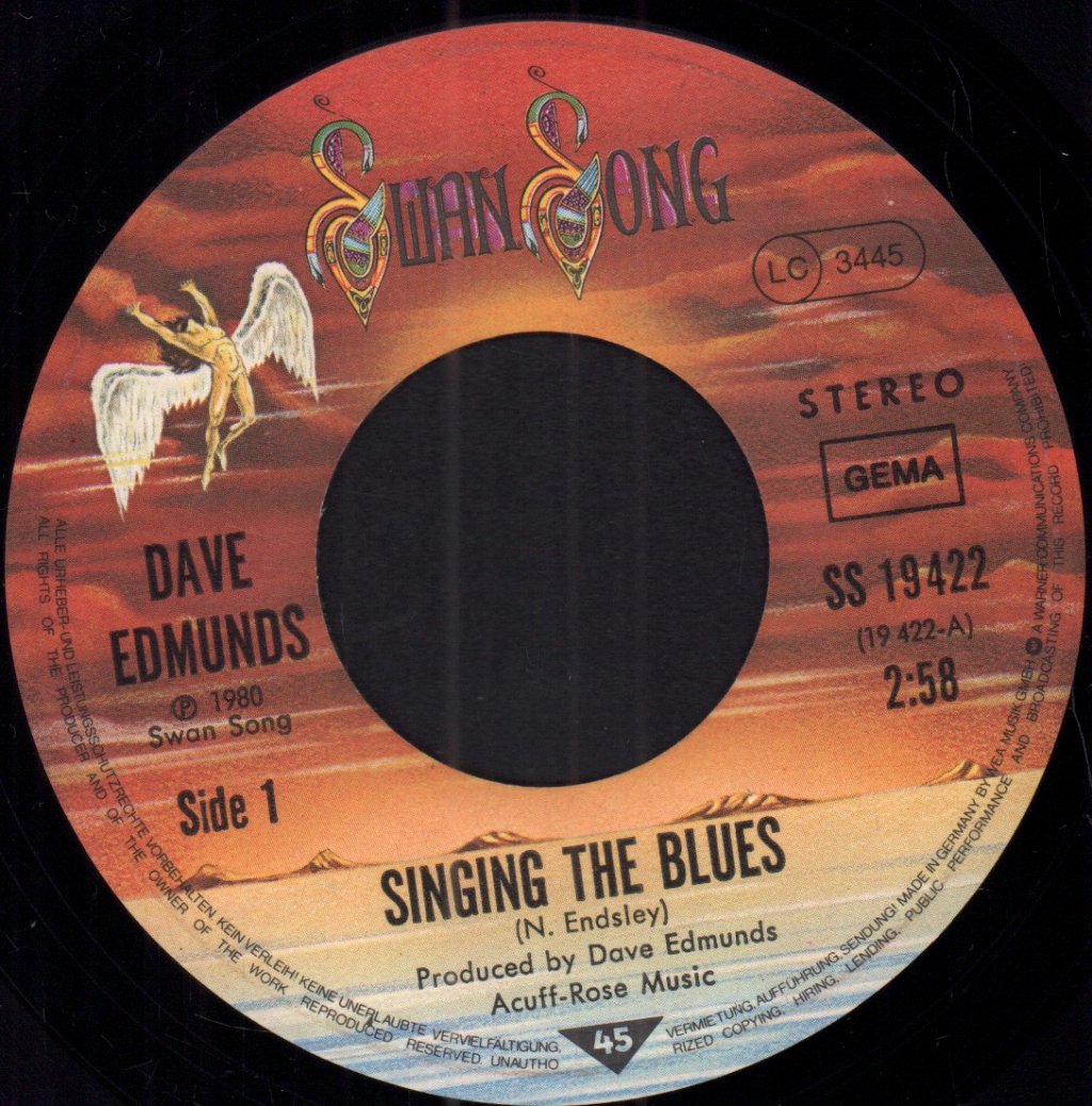 Dave Edmunds - Singing The Blues - 7 Inch
